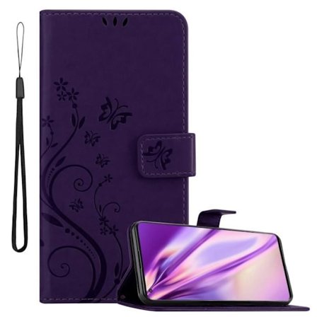 Fodral till Oppo FIND X3 PRO Fodral i DARK LILAC FLORAL Fodral Fodral Skydd Blommig plånbok