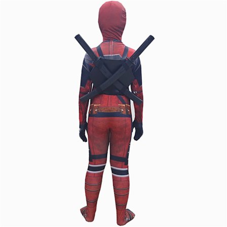 Deadpool-kostumer til børn, Halloween-kostume Cosplay-fest Deadpool-kostume, Børn Deadpool-body Jumpsuit Cosplay-sæt 5-13 år