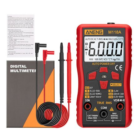 Multimeter Auto-Ranging AC/for DC Strømspænding NCV Tester Meter Short for Pro