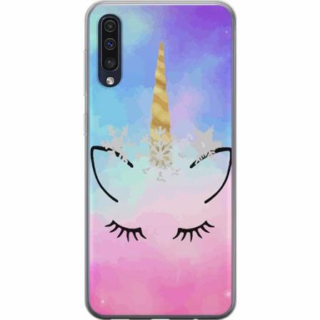 Samsung Galaxy A50 Genomskinligt Skal Unicorn Enhörning