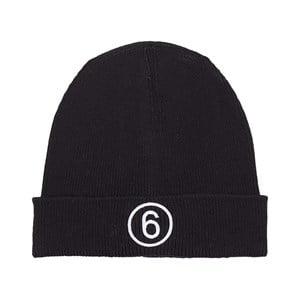 MM6 Maison Margiela Black Branded Beanie 8-10 Years - Headwear - 8-10 years - Black