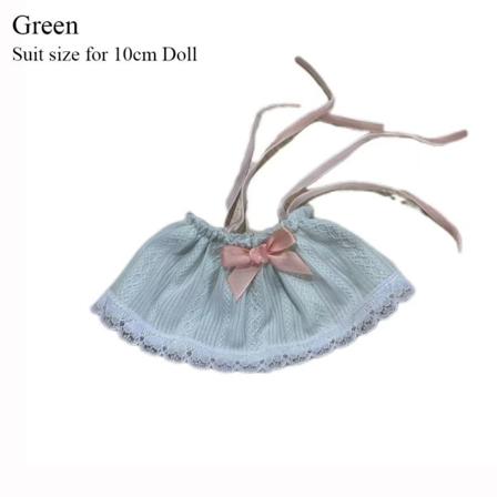 Dukkekjole Plysj Dukkekjole GRØNN 10CM 10CM grønn 10cm-10cm