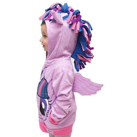 "Unicorn Hættetrøje til Børn Langærmet Sweatshirt med Vinger & Ører & Hår Design"