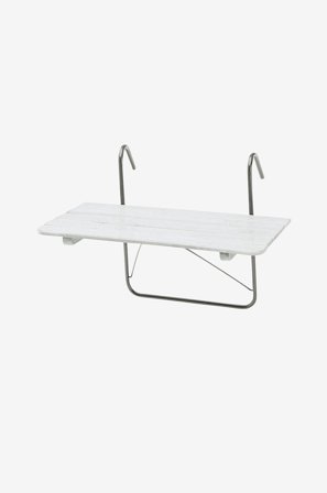 Hillerstorp - PARVEKEPÖYTÄ 50 X 80 cm - Valkoinen - Parvekekalusteet - - Homeroom