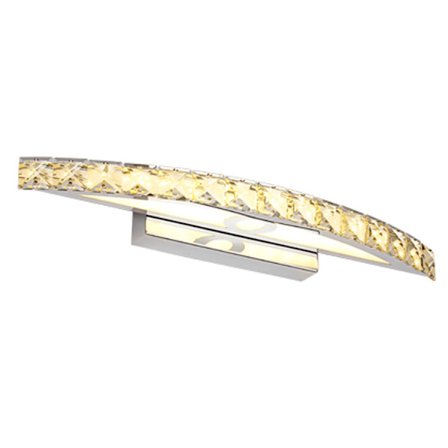 Enkel kristall spegel frontljus LED badrums vägglampa anti-dimma