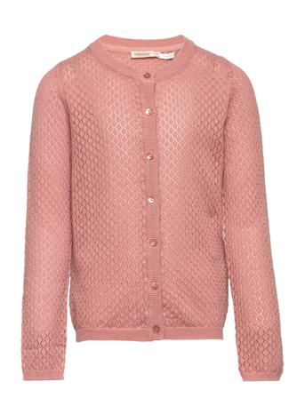 Tilda Stickad Tröja Cardigan Rosa MarMar Cph