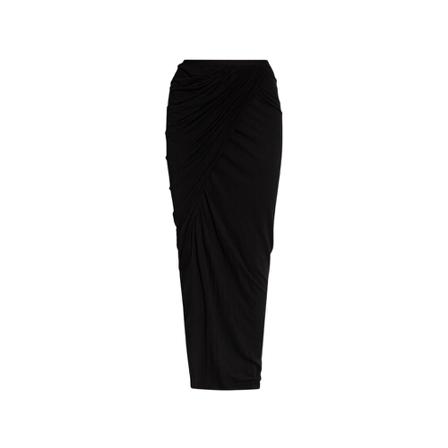 Rick Owens, Vered skirt Zwart, Dames, Maat:M