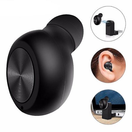 Usynlig trådløs Bluetooth-øretelefon Mini Bluetooth-headset Trådløs i øre-øretelefon med mikrofon til telefon