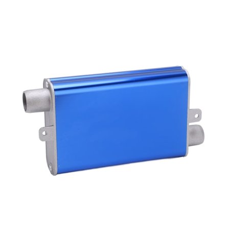 24mm Parkeringsvärmare Avgasrör Ljuddämpare Aluminiumlegering Rak Värmare Ljuddämpare för Eberspacher Airtronic D2 D4 D4S Blå