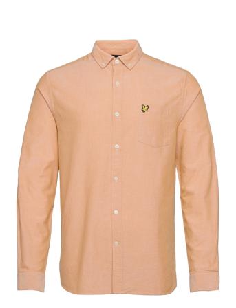 Regular Fit Light Weight Oxford Shirt Skjorte Casual Gul Lyle & Scott