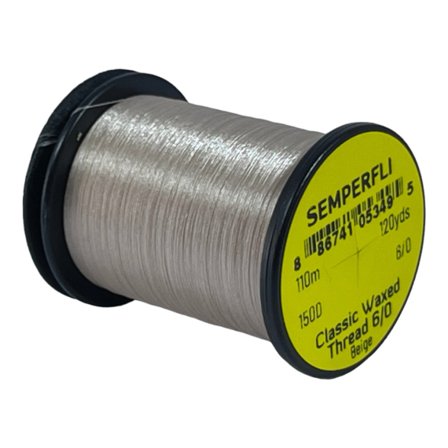 Semperfli Classic Waxed Thread 110m 6/0 - Beige