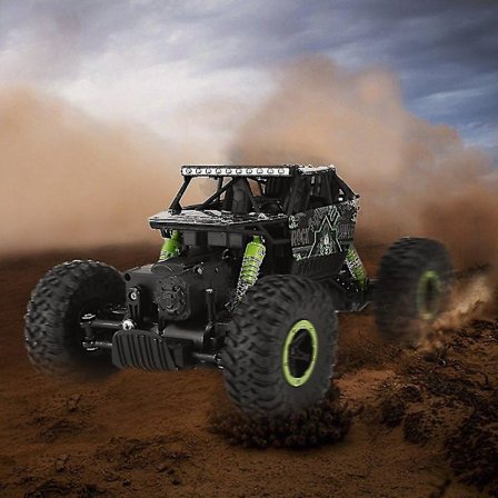1:18 Fuld-skala 4wd 2.4ghz Fjernstyret Klatrebil 4x4 Dobbelt Motor Legetøj