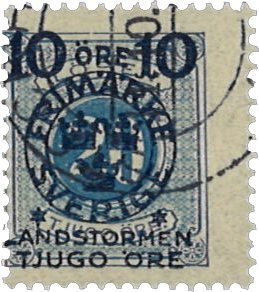 Sverige 1916 - AFA 93 - Stemplet