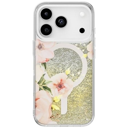 Uniq Coehl Fleurette magneettinen latauskotelo iPhone 17 Pro - läpinäkyvästi