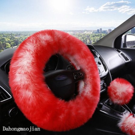 Rattdeksel Bil Myk ull Rattdeksel D D