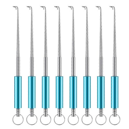 8 stk. Fiske Krog Fjernelsesværktøj Fiske Krog Separator Fiske Tilbehør kompatibel med Fiskeværktøjssæt Hurtig Afkobling