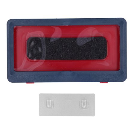 Vattentät Dusch Telefon Surfplatta Hållare Pekskärm Väggmonterad Förvaringslåda för Badrum Blå Fodral med Klistermärke