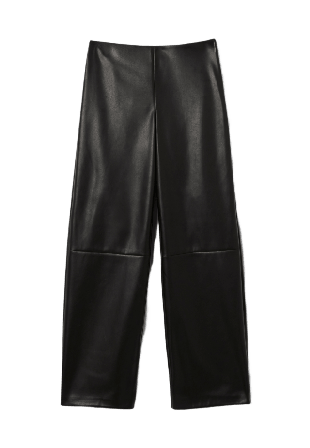 Wera Rak byxa i läderimitation ALBA Byxor Svart 44