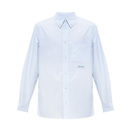 Kenzo Shirt with logo Blå, Herre Skjorter