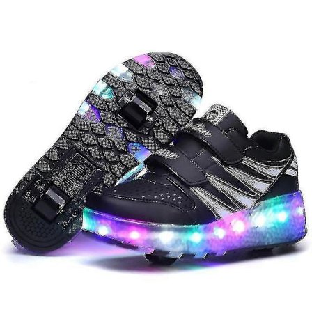 LED Rullesko for Barn - Lysende Sneakers med Usynlige Hjul, Gutter Jenter Sportssko med Blinkende Lys