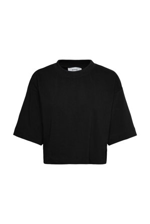 Gamma Cropped GOTS T-shirt Black M