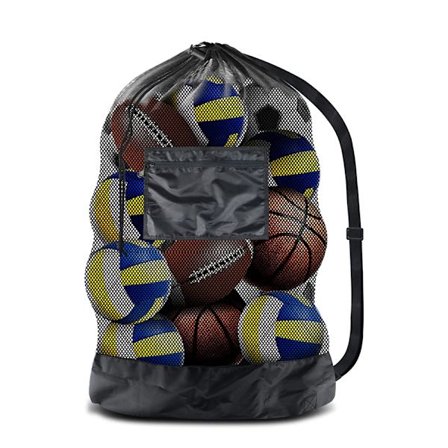 Erittäin suuri palloverkko Suuri pallokassi Verkkopallokassi Jalkapalloverkkokassi 10–15 pallolle Monitoiminen urheiluverkkokassi kiristysnyörillä ja 