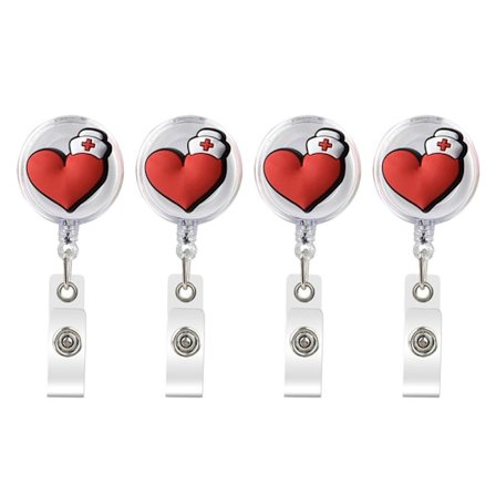 4st infällbar nyckelringsemblem Reel Clip 4Pcs - on stock