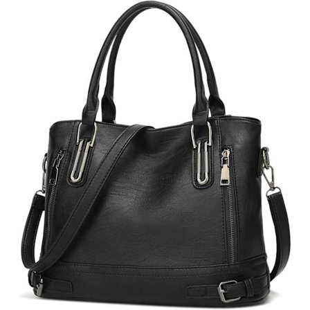 Dames Læder Håndtaske Designer Top Håndtag Taske Vintage Tote Crossbody Skuldertaske Fashion Clutch til Kvinder