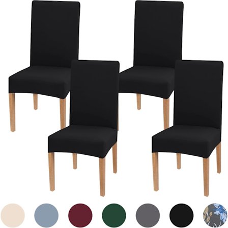 Strækbare stolbetræk til spisestue, høje spisebordsstole [CO]