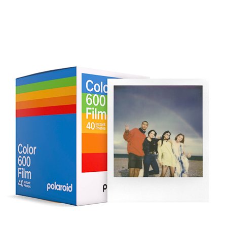 POLAROID Color Film for 600 White Frame 5-pack