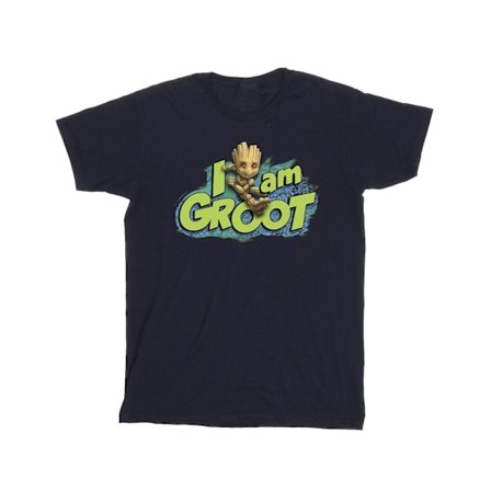Marvel Boys Guardians Of The Galaxy I Am Groot Hoppande T-shirt