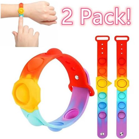 Fidget Leksaker! Pop it armband 2-pack | Justerbart | Kul!!