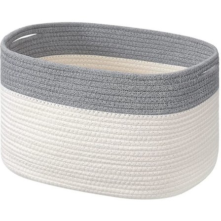 Puuvillaköysi säilytyskorit Säilytyskori Kuutio Järjestäjä Taitettava Koristeellinen Kutomakori Kahvoilla 15"x 10"x 9"