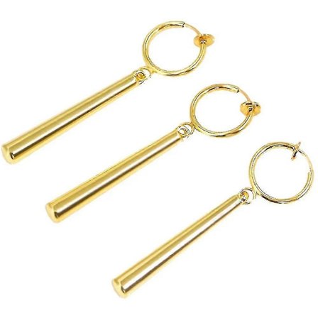 2024 Nye One Piece Zoro Øreringe - Guld Clip On Anime Cosplay Øreringe - One Piece Figur Øreringe Til Anime Elskere - ya (LGL)