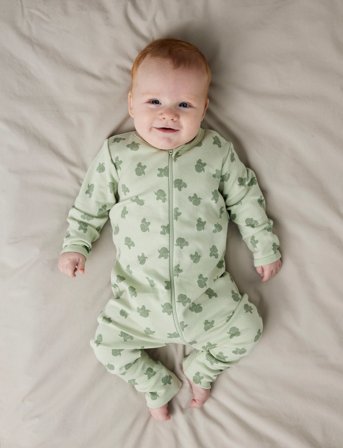 name it Nbmnightsuit 2P Zip Ff Sea Elephant Noos - Green - 50