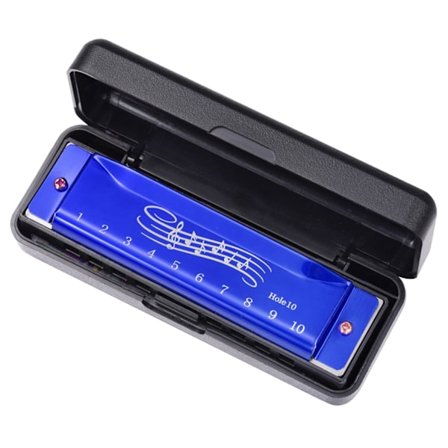 10 Huller 20 Toner Professionel C-Nøgle Kromatisk Mundharmonika, Mundorgel og Professionel Mundharmonika til Børn, Voksne, Spillere