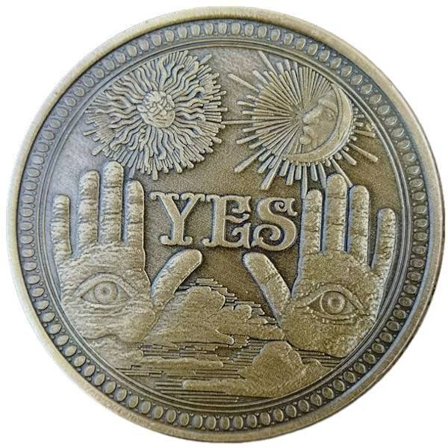 JA/NEJ Beslutningsmønt, Lykkemønt, Bronze- og Sølvbelagt Mindesmønt, Skæbne- og Valgmedalje