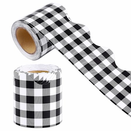 20 meter opslagstavle kantbånd, dekorativ hvid og sort kant til tavle whiteboard, klasseværelse kontor vægindretning, holdbar