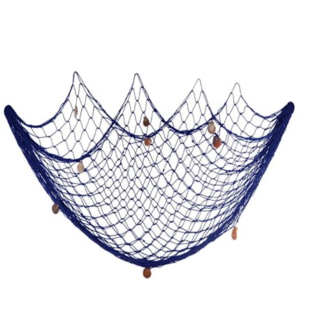 100 * 200 cm Fisknät med Snäckor Strandtema Dekoration Fest