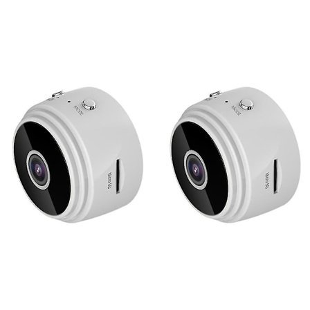 2x Trådlös Utomhuskamera, Fågelholk med 720p Kamera Nattversion Wifi Kamera, Vit [XH]