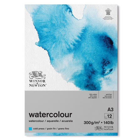 Winsor & Newton Akvarellblock A3 300g