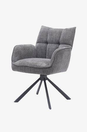 Håum - Stol 2-pak Piteå - Grå - Stole med armlæn - Fra Homeroom