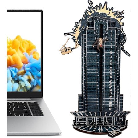 Jul Die Hard Julekalender, Julenedtællingsjulekalender med Hans Gruber, Julekalender i træ (Blå)