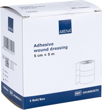 Abena Sårplast 5mx5cm Beige Latexfri Usteril Engangs, Medicin & Pleje, Plastre, Sårplastre