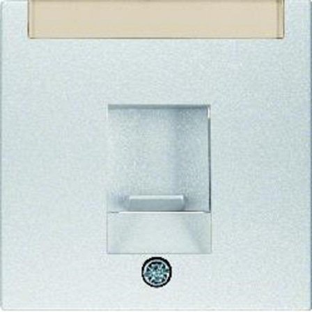 Hager 11811404 Midtbrikke for 2-veis midtplate Aluminium, 14 mm, 2 enheter, Strømbrytere & vegguttak