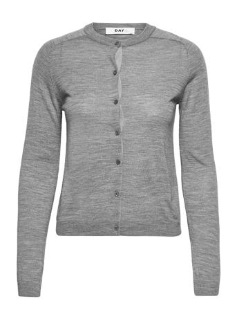 Luna - Daily Elements Strikkegenser Cardigan Grå Day Birger Et Mikkelsen