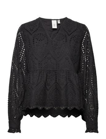Yasholi V Neck Ls Top S. - Ka Black YAS