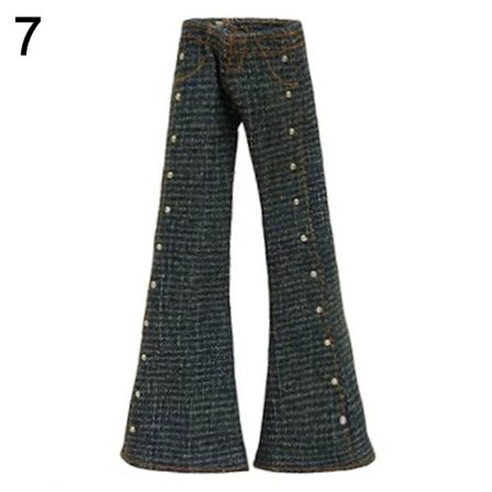 Blommiga jeans läderbyxor 7 7