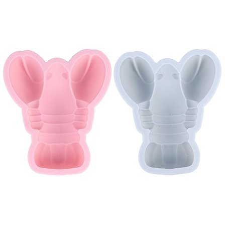 2 st tecknade kakformar i form av kräftor