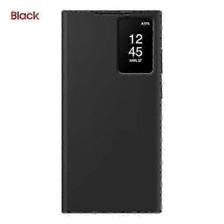 Original Samsung Smart View Wallet Flip Cover til Samsung Galaxy S23 Ultra SM-S918B S-View Telefon Cover Sort SZRH A-S